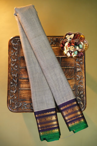 GADWAL PURE COTTON SMALL BORDER SAREE