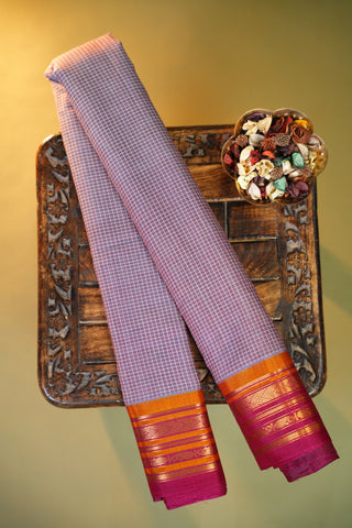GADWAL PURE COTTON SMALL BORDER SAREE