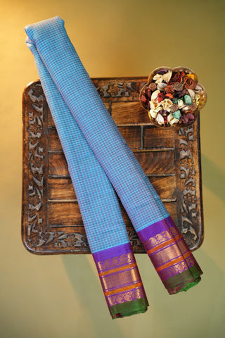 GADWAL PURE COTTON SMALL BORDER SAREE