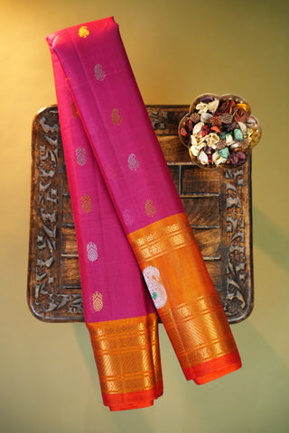 GADWAL COTTON SILK (SICO) GAP BORDER SAREE