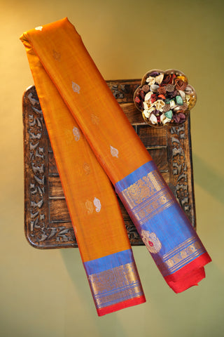 GADWAL COTTON SILK (SICO) GAP BORDER SAREE