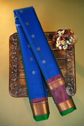 GADWAL COTTON SILK (SICO) GAP BORDER SAREE