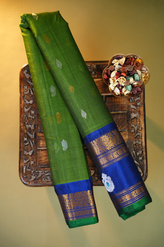 GADWAL COTTON SILK (SICO) GAP BORDER SAREE
