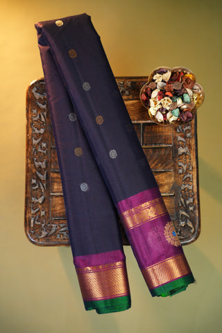 GADWAL COTTON SILK (SICO) GAP BORDER SAREE