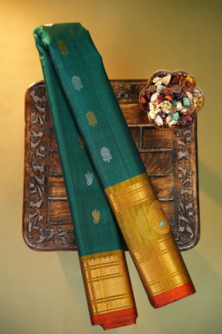 GADWAL COTTON SILK (SICO) GAP BORDER SAREE
