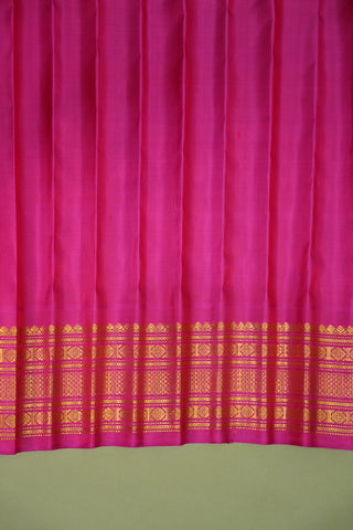 GADWAL PURE SILK TRADITIONAL KUTTU BORDER HANDLOOM SAREE
