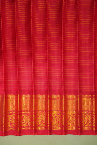 GADWAL PURE SILK TRADITIONAL KUTTU BORDER HANDLOOM SAREE