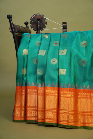 GADWAL PURE SILK TISSUE BORDER HANDLOOM SAREE