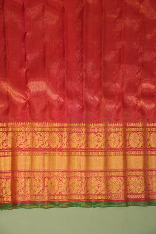 GADWAL PURE SILK TISSUE BORDER HANDLOOM SAREE