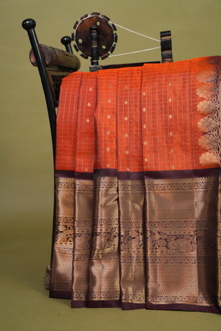 KANCHIPURAM TRADITIONAL PURE SILK HANDLOOM SAREE