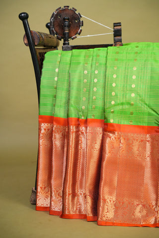 KANCHIPURAM TRADITIONAL PURE SILK HANDLOOM SAREE