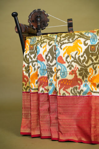 POCHAMPALLY IKKAT PATTU PURE SILK HANDLOOM SAREE
