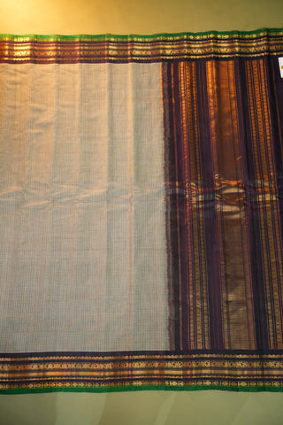GADWAL PURE COTTON SMALL BORDER SAREE