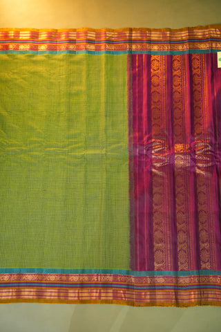 GADWAL PURE COTTON SMALL BORDER SAREE