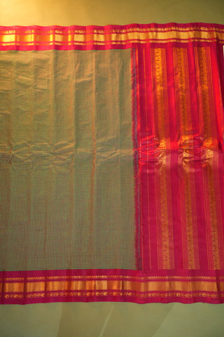 GADWAL PURE COTTON SMALL BORDER SAREE