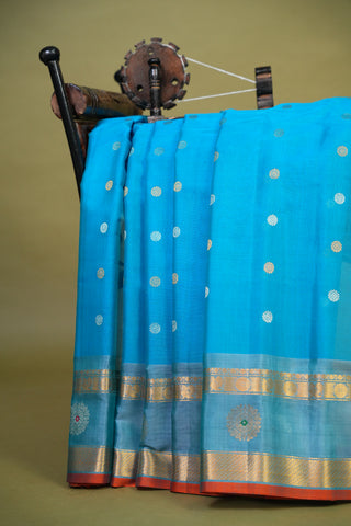 GADWAL COTTON SILK (SICO) GAP BORDER SAREE