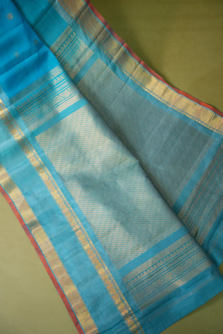 GADWAL COTTON SILK (SICO) GAP BORDER SAREE