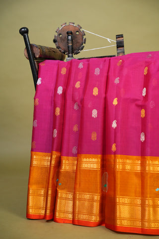 GADWAL COTTON SILK (SICO) GAP BORDER SAREE
