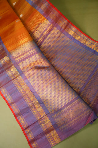 GADWAL COTTON SILK (SICO) GAP BORDER SAREE
