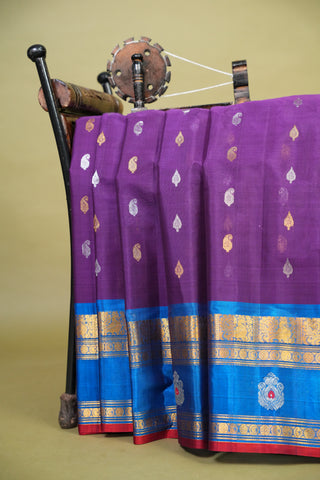 GADWAL COTTON SILK (SICO) GAP BORDER SAREE