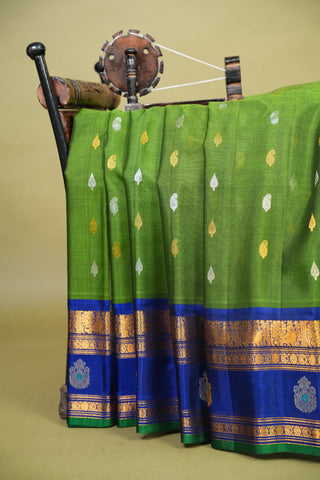 GADWAL COTTON SILK (SICO) GAP BORDER SAREE