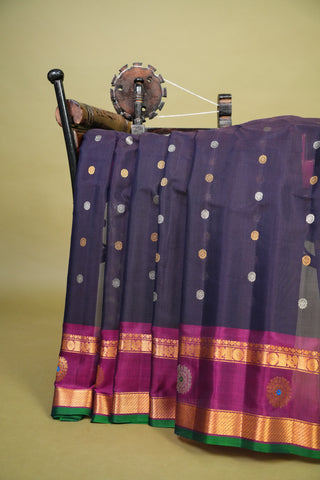 GADWAL COTTON SILK (SICO) GAP BORDER SAREE