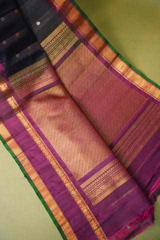 GADWAL COTTON SILK (SICO) GAP BORDER SAREE
