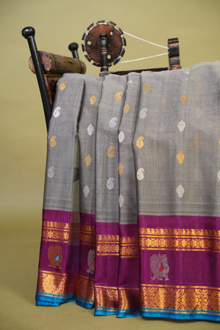 GADWAL COTTON SILK (SICO) GAP BORDER SAREE
