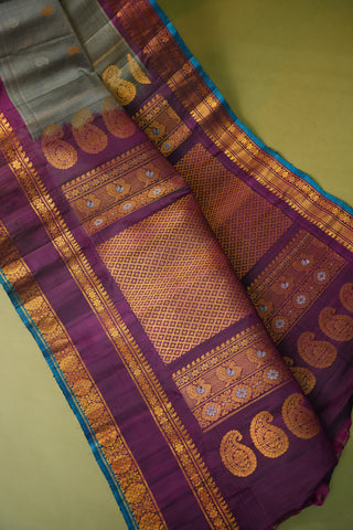 GADWAL COTTON SILK (SICO) GAP BORDER SAREE
