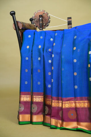 GADWAL COTTON SILK (SICO) GAP BORDER SAREE