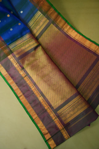 GADWAL COTTON SILK (SICO) GAP BORDER SAREE