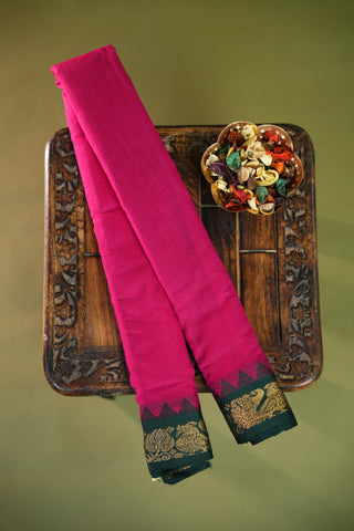 GADWAL PURE COTTON SMALL BORDER SAREE