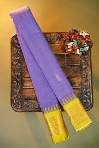PURE GADWAL COTTON SAREE WITH SMALL BORDER