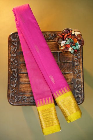 PURE GADWAL COTTON SAREE WITH SMALL BORDER
