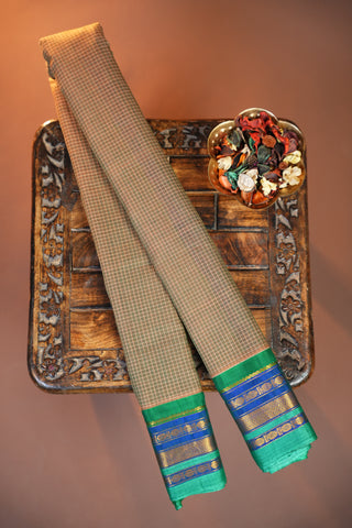 GADWAL PURE COTTON SMALL BORDER SAREE