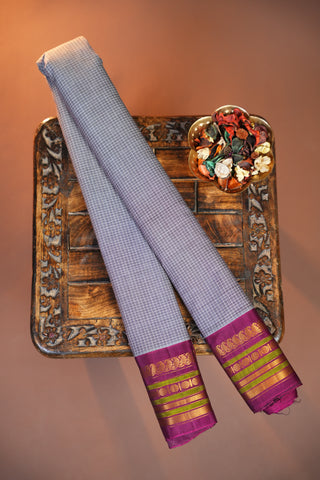 GADWAL PURE COTTON SMALL BORDER SAREE