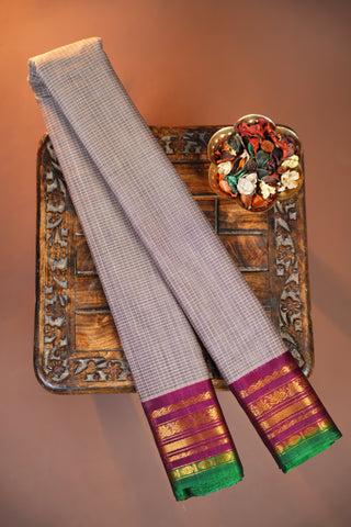 GADWAL PURE COTTON SMALL BORDER SAREE