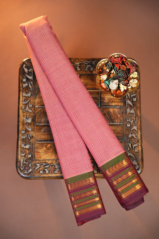 GADWAL PURE COTTON SMALL BORDER SAREE