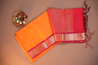 KANCHIPURAM HANDLOOM SOFT SILK SAREE