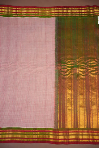 GADWAL PURE COTTON SMALL BORDER SAREE