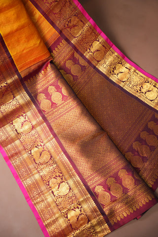 GADWAL PURE SILK HANDLOOM BROCADE SAREE