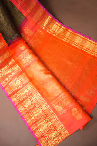 GADWAL PURE SILK HANDLOOM BROCADE SAREE