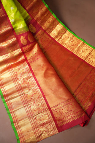 EXCLUSIVE GADWAL TISSUE PURE SILK HANDLOOM SAREE