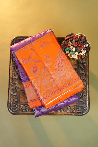 KANCHIPURAM PURE SILK HANDLOOM BROCADE SAREE