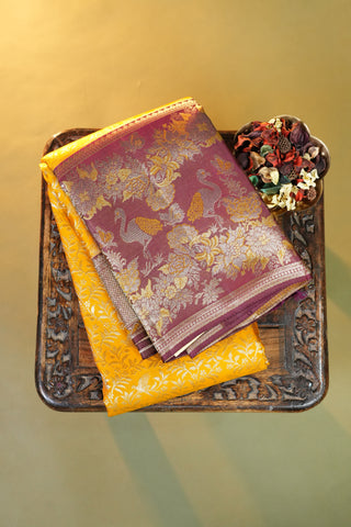 KANCHIPURAM PURE SILK HANDLOOM BROCADE SAREE