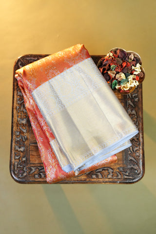 KANCHIPURAM PURE SILK HANDLOOM BROCADE SAREE