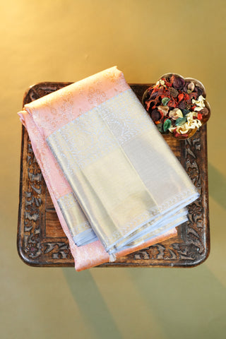 KANCHIPURAM PURE SILK HANDLOOM BROCADE SAREE