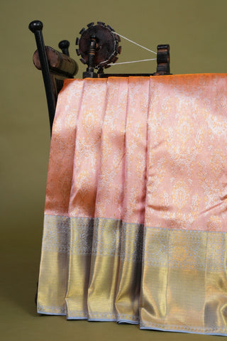 KANCHIPURAM PURE SILK HANDLOOM BROCADE SAREE