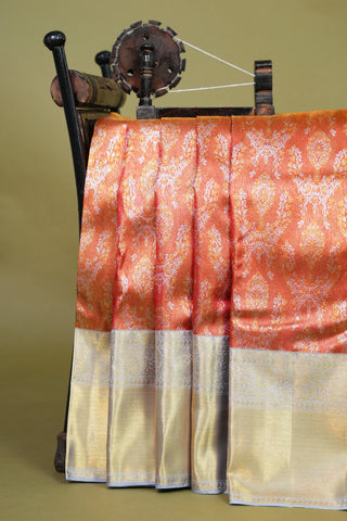 KANCHIPURAM PURE SILK HANDLOOM BROCADE SAREE