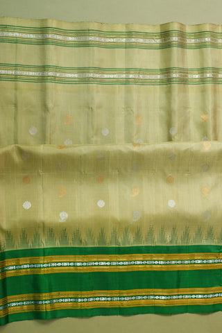 GADWAL PURE SILK GANGA JAMUNA GAP BORDER SAREE